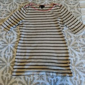 Ballet Neck Elbow Sleeve T-shirt EUC